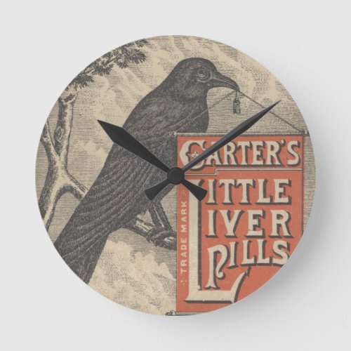 Carters Little Liver Pills Ephemera Round Clock