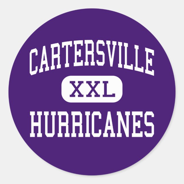 Cartersville - Hurricanes - High - Cartersville Classic Round Sticker (Front)