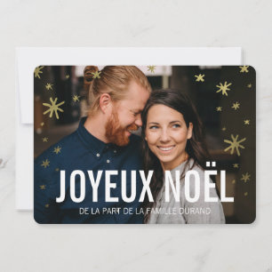 cartes de noël photo joyeux noël holiday card