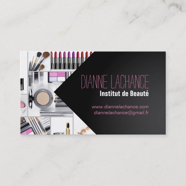 Cartes de visite cosmétologie business card (Front)