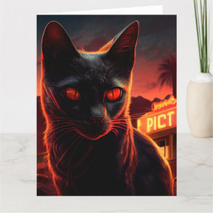 Cartes de vœux Black Cat Card