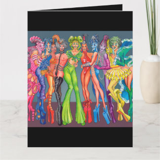 Cartes de voeux Drag Queen Supermodels Card