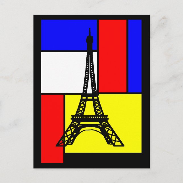 CARTES POSTALES POP ART PARIS DESIGNS LOGOS VISUEL POSTCARD (Front)