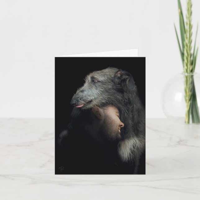 Cartes Pour Fêtes Annuelles Deerhound Holiday Card (Front)