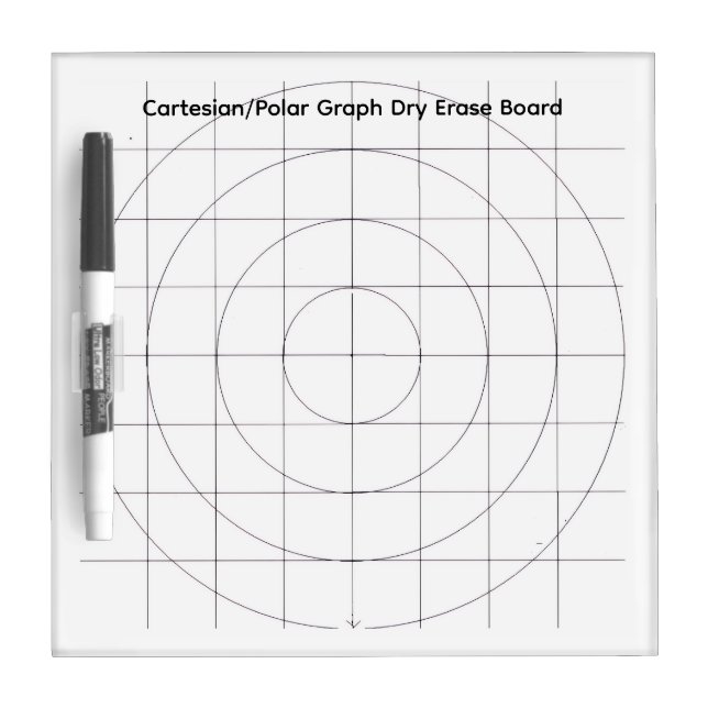 Cartesian - Polar graph Dry Erase Board  (Front)