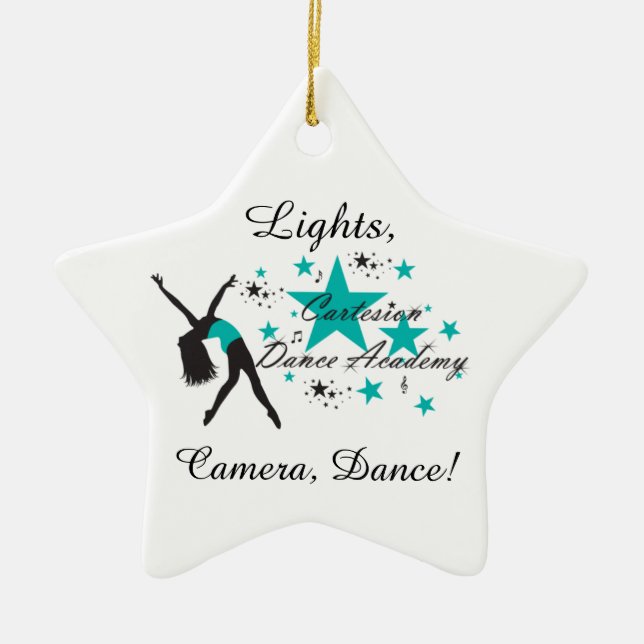 Cartesion "Lights, Camera, Dance!" Ornament (Front)