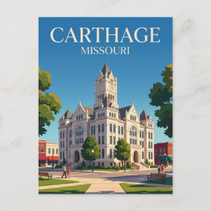 Carthage Historic Square Missouri Postcard