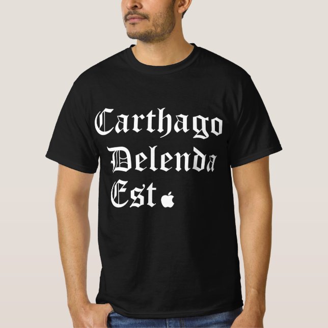  “Carthage Must Fall” - The Zuckerberg Statement T T-Shirt (Front)