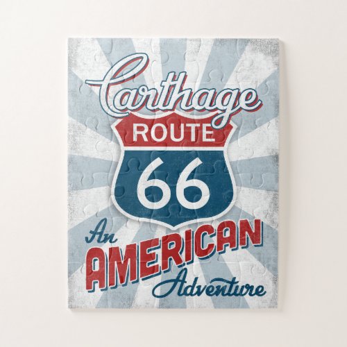Carthage Route 66 Vintage America Missouri Jigsaw Puzzle