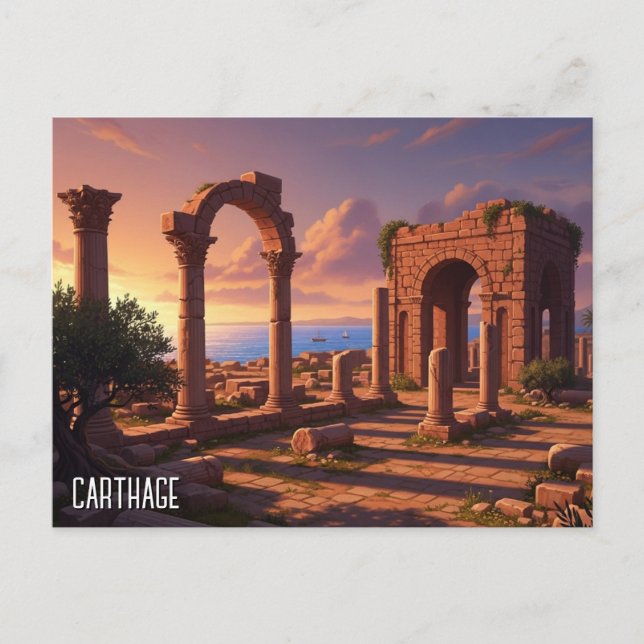 Carthage Tunisia Travel Postcard (Front)