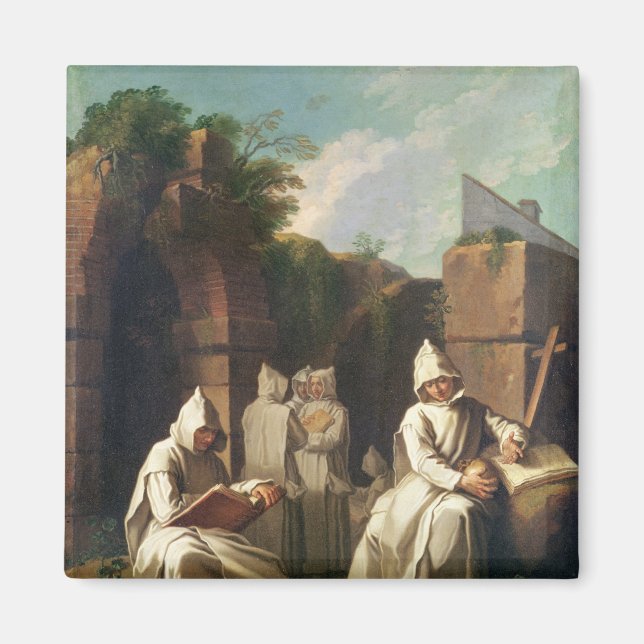 Carthusian Monks in Meditation Magnet (Front)
