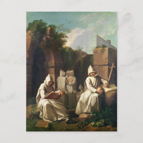 Carthusian Monks in Meditation Postcard