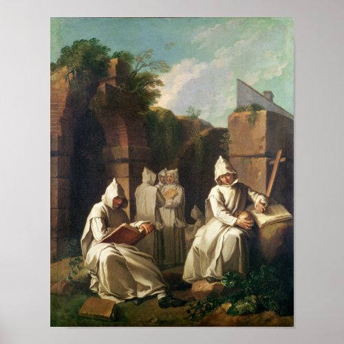 Carthusian Monks in Meditation Poster
