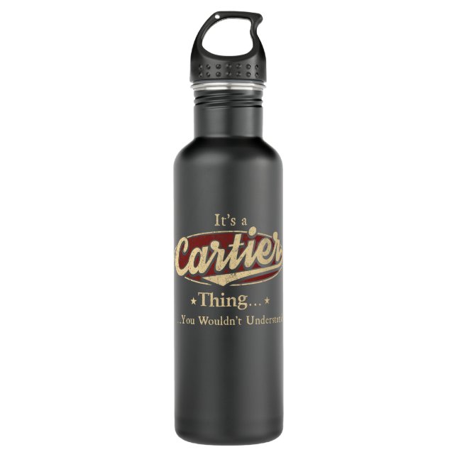 Cartier Thing Name Water Bottle (Front)