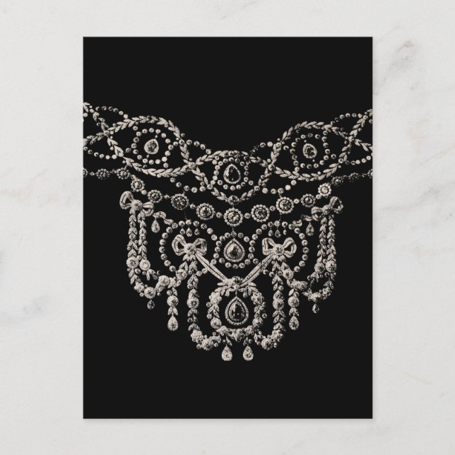 Cartierr Jewelry Necklace ~ Postcard / Invitation (Front)