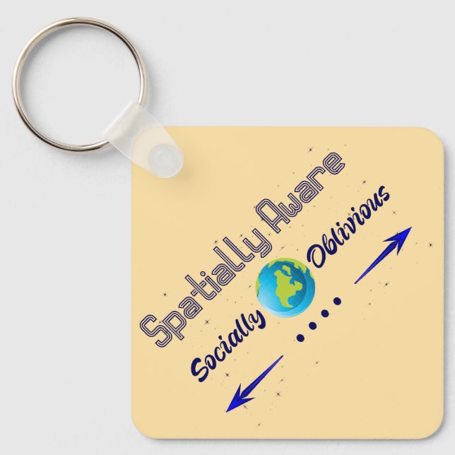 Cartographer Keys Keychain (Front)
