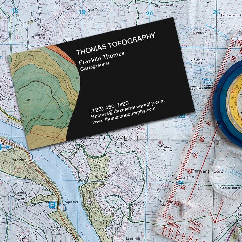 Cartographic Map Maker Business Card