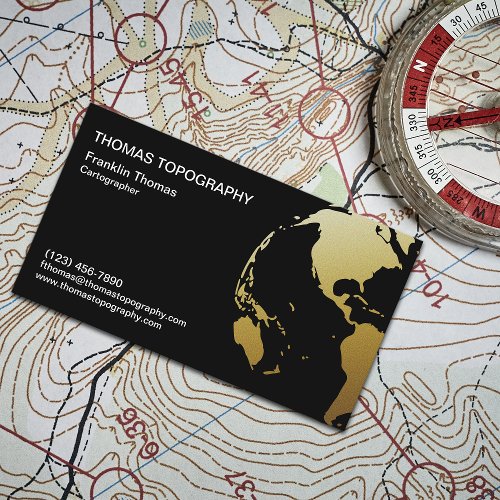 Cartographic Map Maker Business Card
