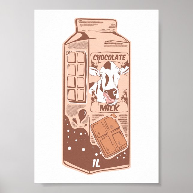 Carton of chocolate milk poster (Front)