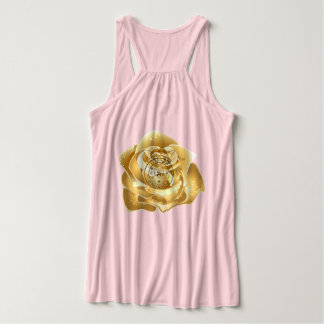 Carton top with golden flowers and logo