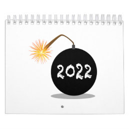 Cartoon 2022 New Years Bomb Calendar