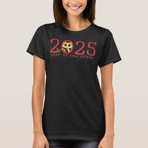 Cartoon 2025 Chinese New Year of Snake T_Shirt