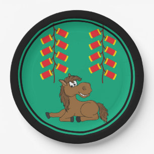 Cartoon 2026 Chinese New Year of Horse Paper Plates