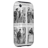 Cartoon about hiring educated women to work in tough iPhone 3 case (Back/Right)