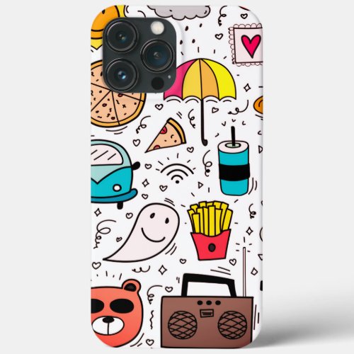 Cartoon Abstract Art iPhone 13 Pro Max Case