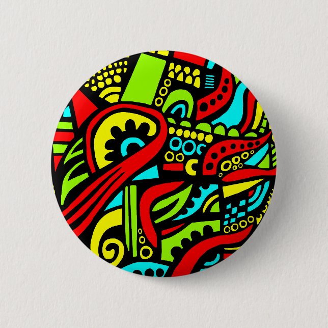 Cartoon Abstract Button (Front)