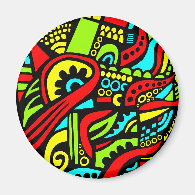 Cartoon Abstract Magnet (Front)