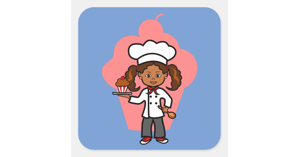 black woman chef clipart