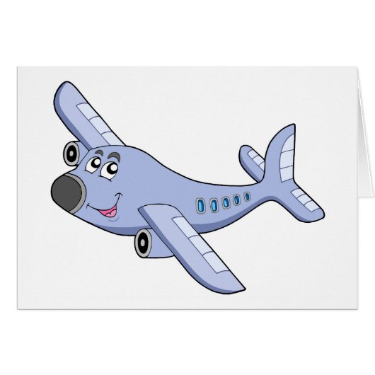 Cartoon airplane cards (Front Horizontal)