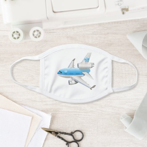 Cartoon airplane face mask