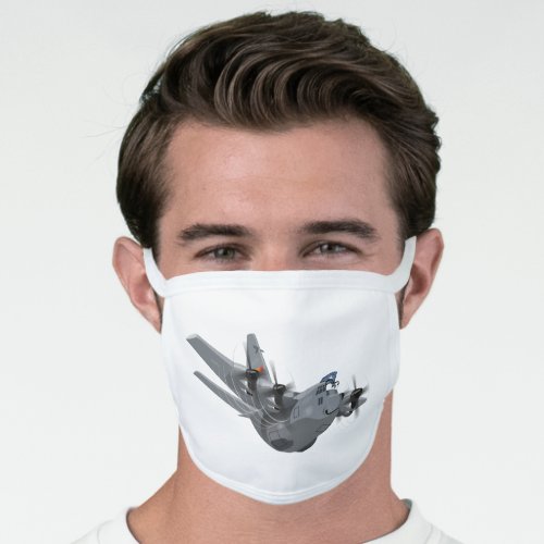 Cartoon airplane face mask