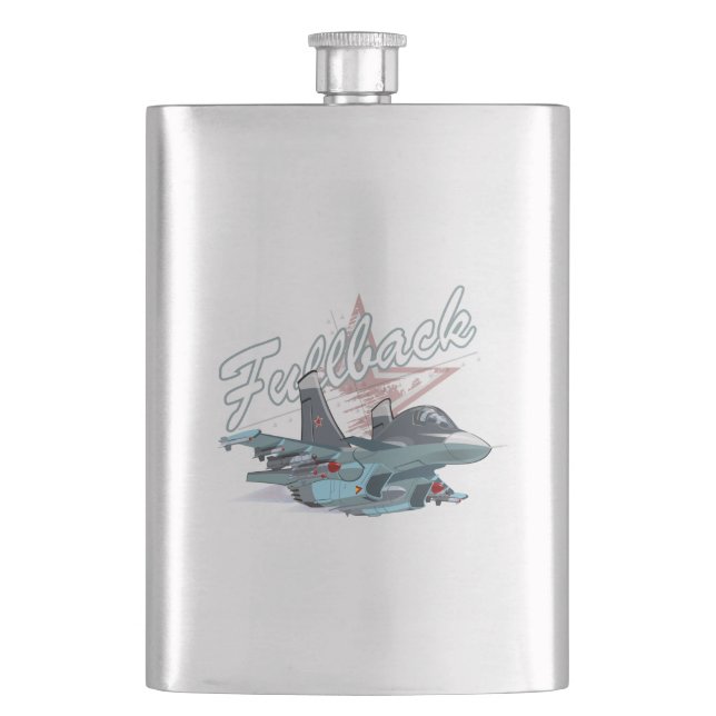 Cartoon airplane flask (Front)