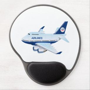 Cartoon airplane gel mouse pad