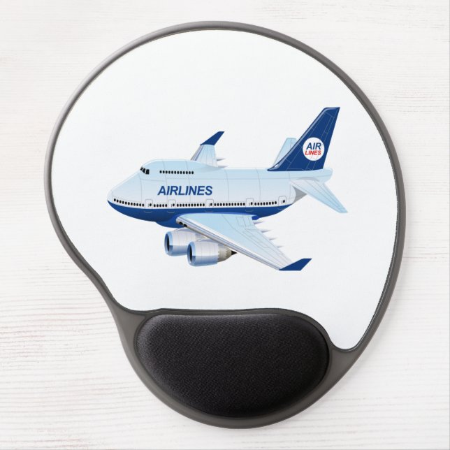 Cartoon airplane gel mouse pad (Front)