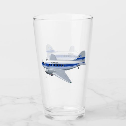 Cartoon airplane glass