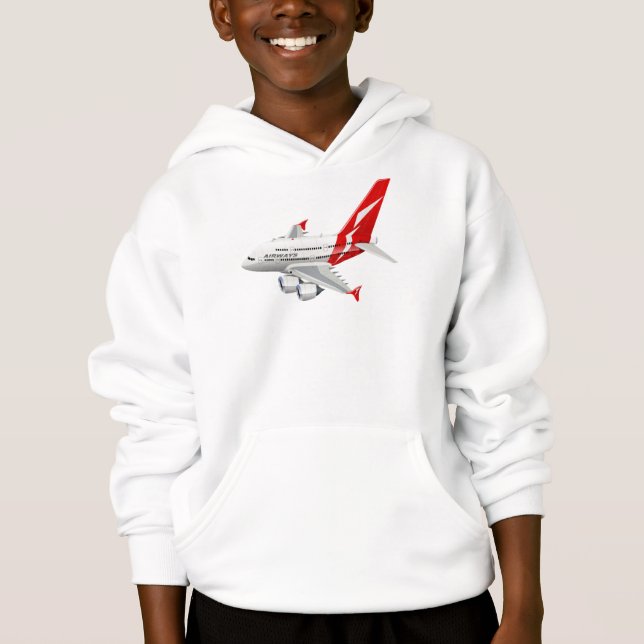 Cartoon airplane hoodie (Front)