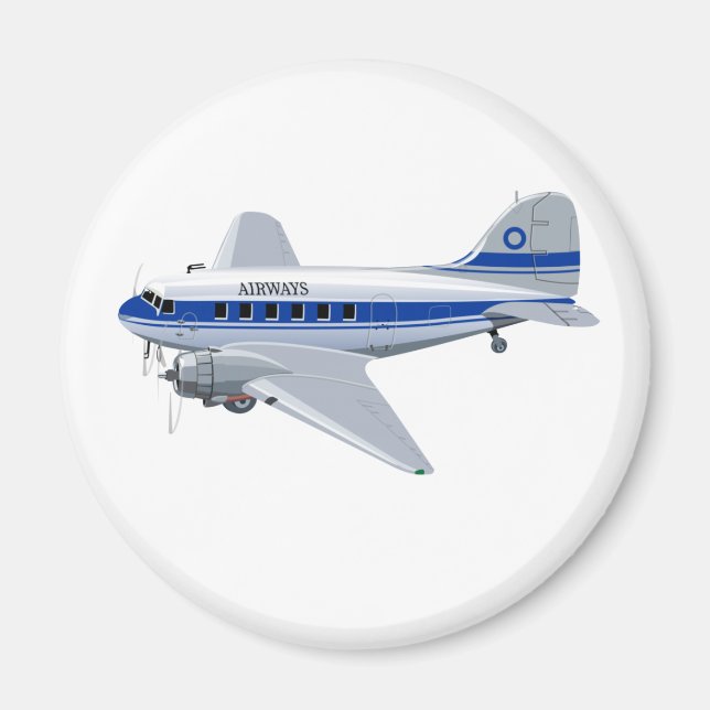 Cartoon airplane magnet (Front)
