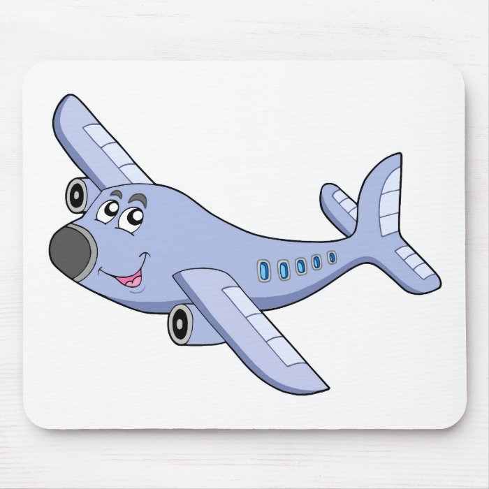 Cartoon airplane mouse pads