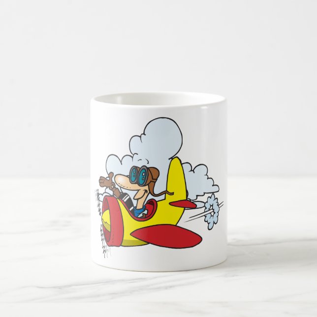 Cartoon Airplane Mug (Center)