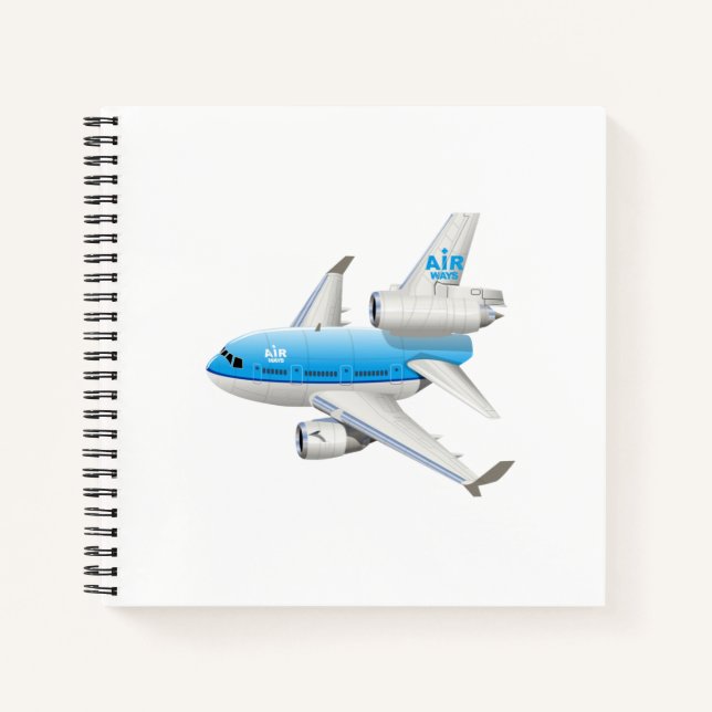 Cartoon airplane notebook (Front)