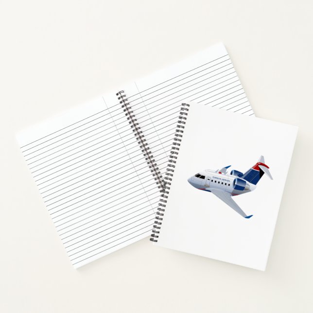 Cartoon airplane notebook (Inside)