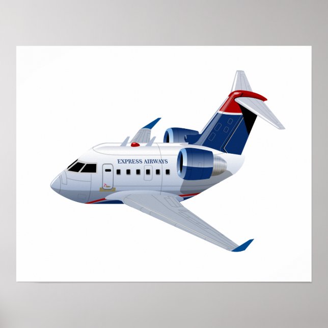 Cartoon airplane poster (Front)