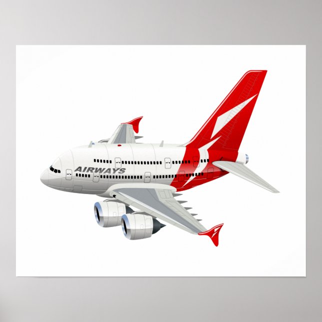 Cartoon airplane poster (Front)