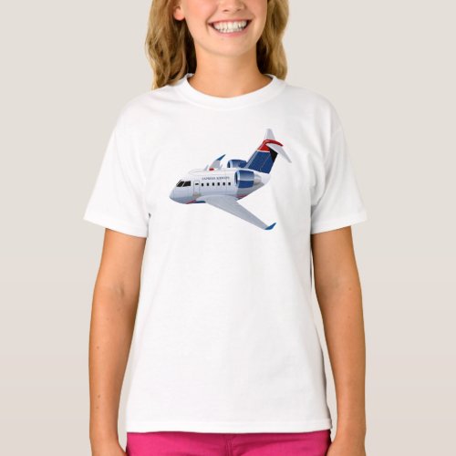 Cartoon airplane T_Shirt