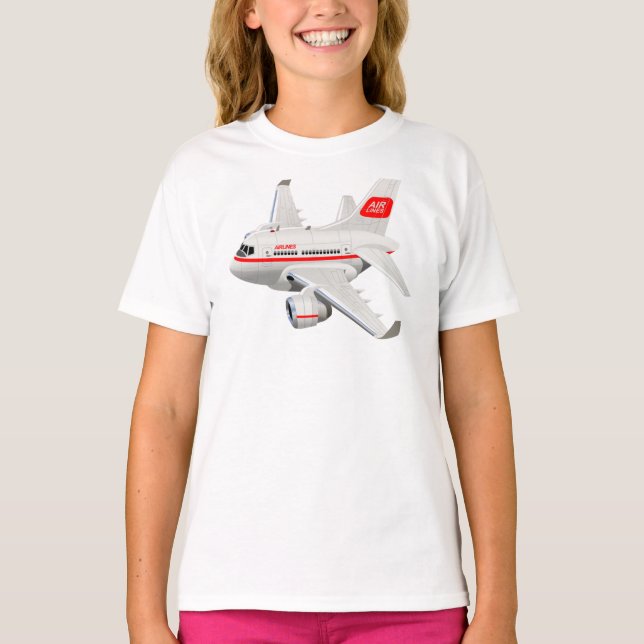 Cartoon airplane T-Shirt (Front)