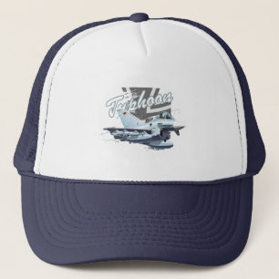 Cartoon airplane trucker hat